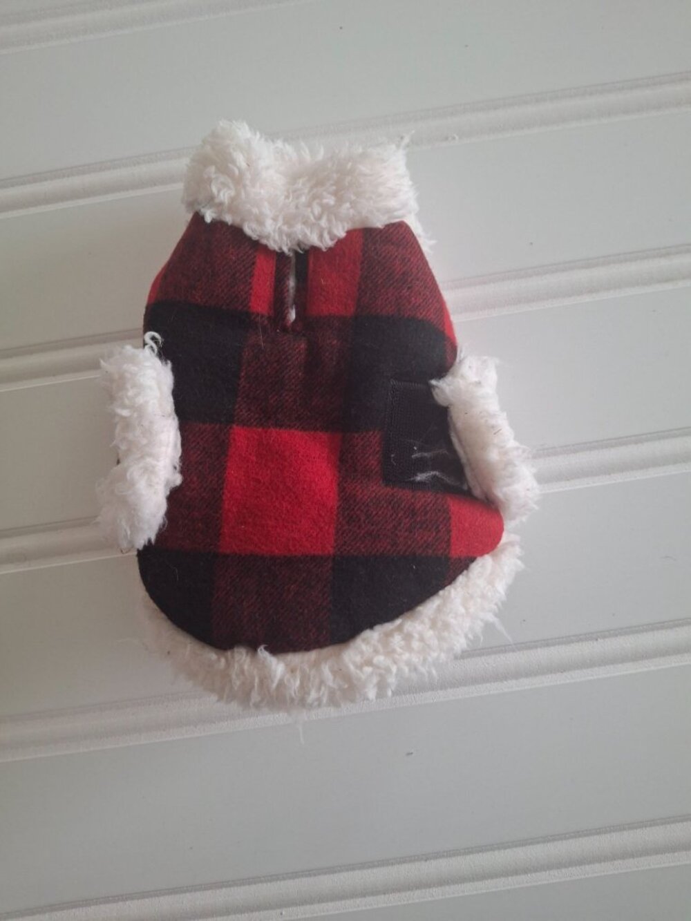 Humane Society Buffalo Plaid Dog Coat Jacket Sherpa Cabincore Pet Winter Warm